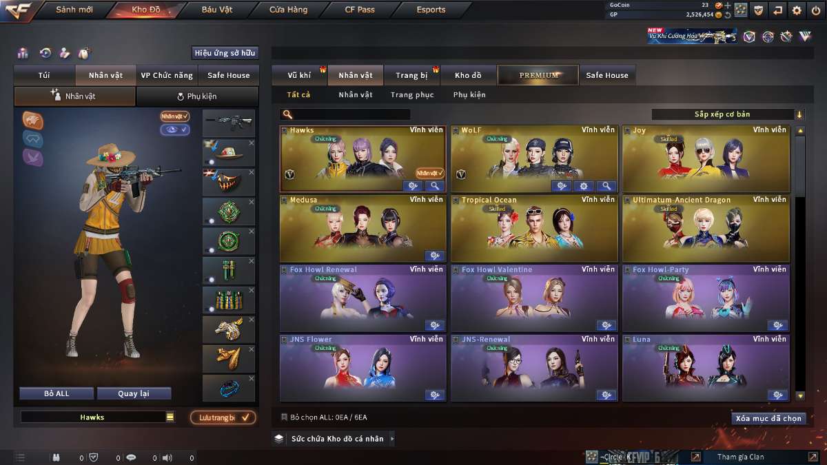 shop acc cf uy tin gia re